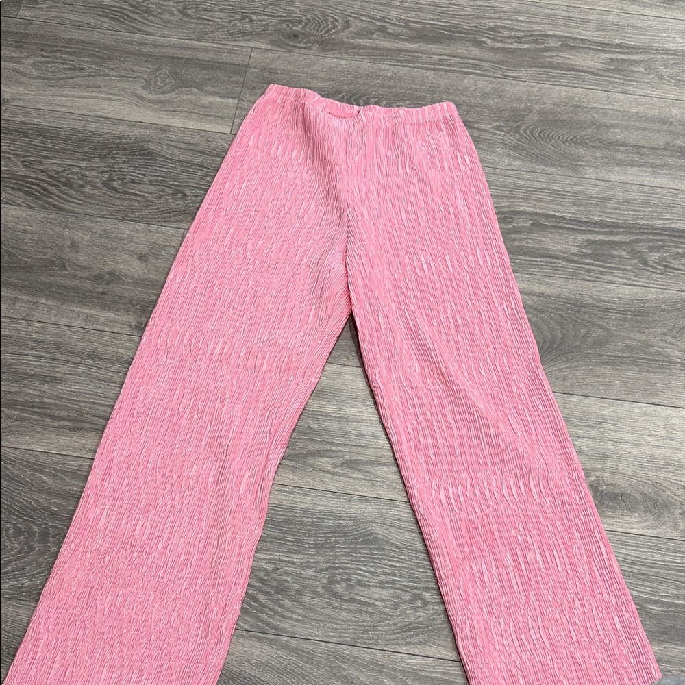 Pink Textured Two-Piece Set - Picture 3 of 6